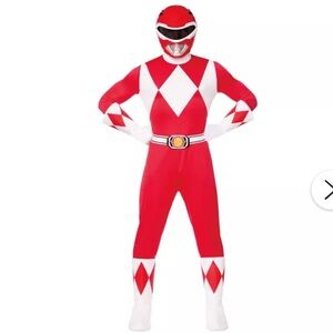 Spirit Red Ranger Costume with Accessories men’s size M